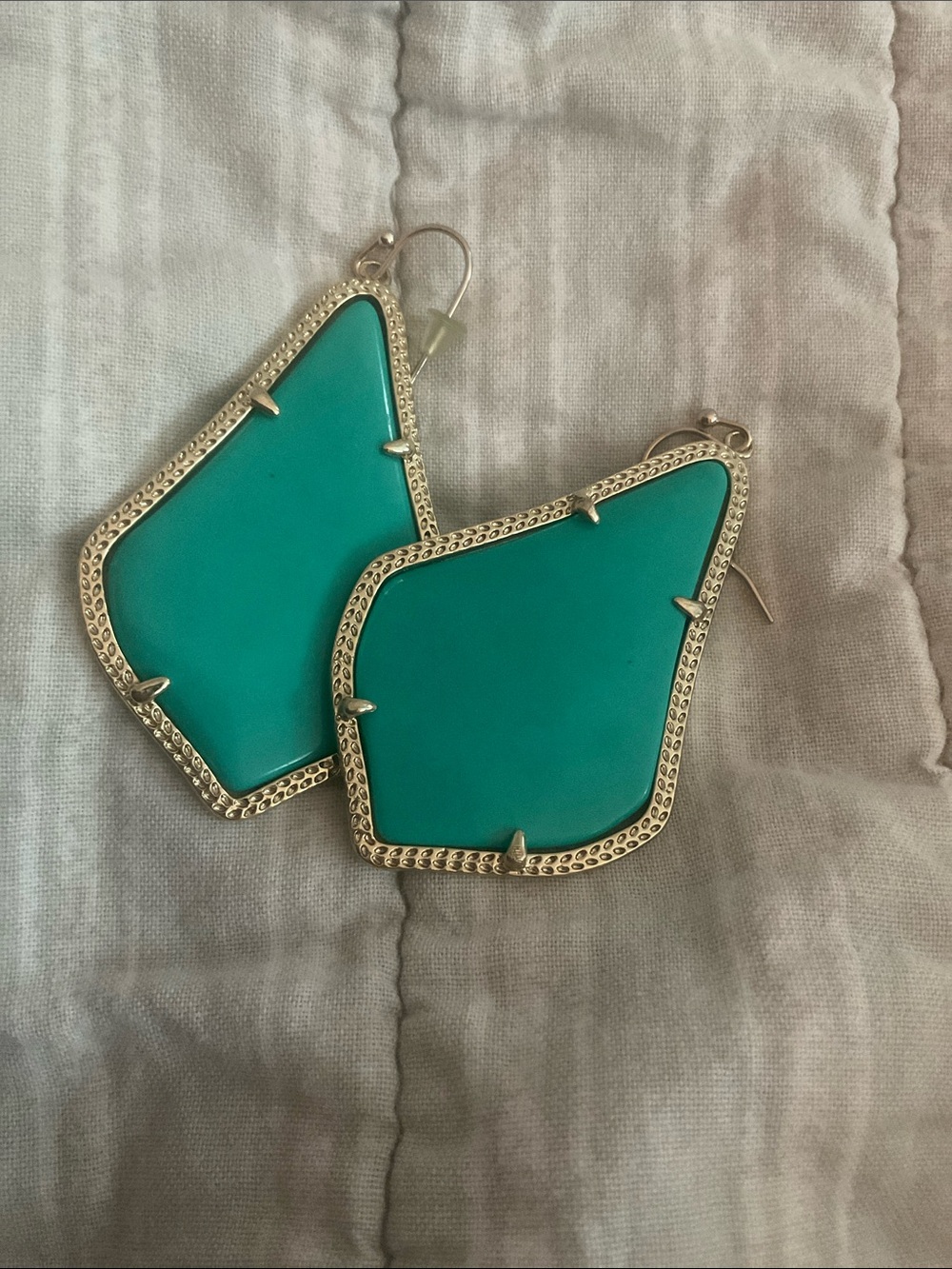 *RETIRED* Kendra Scott Turquoise-Green Illusion Teardrop Statement